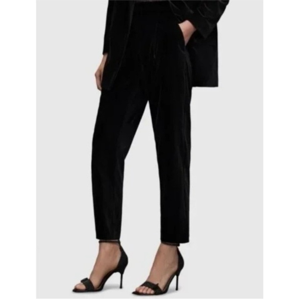 All Saints Velvet Tuxedo Pants